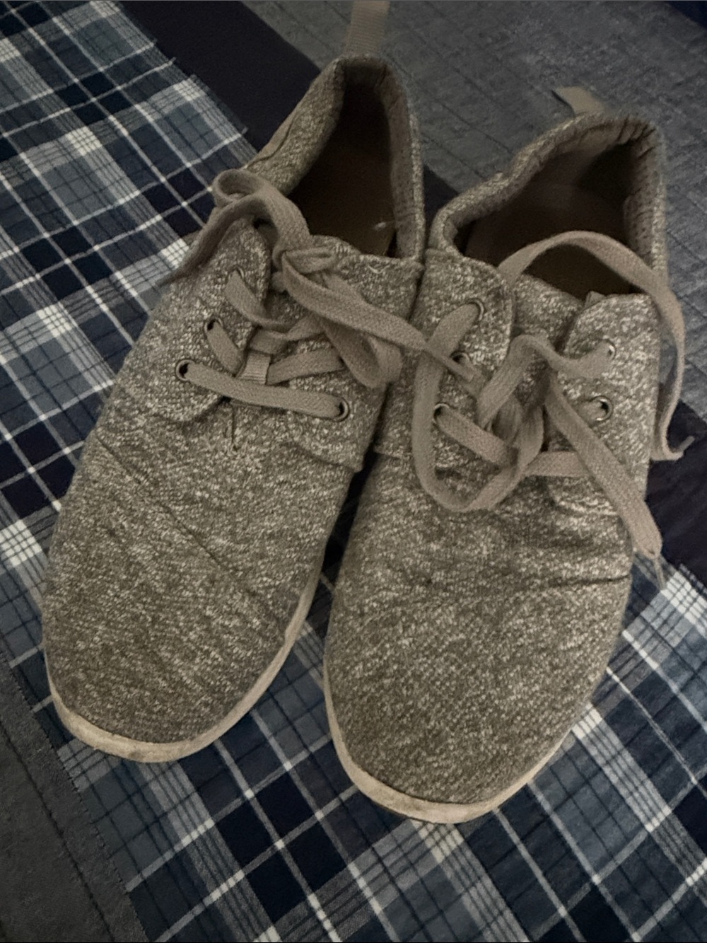 Toms Gray Knit Athletic Shoes
